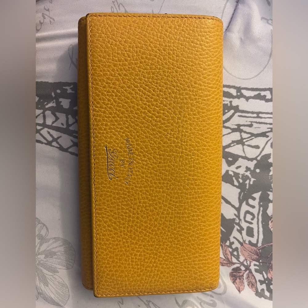 Gucci Yellow Leather Wallet